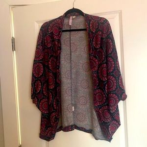 Medallion short sleeve cardigan